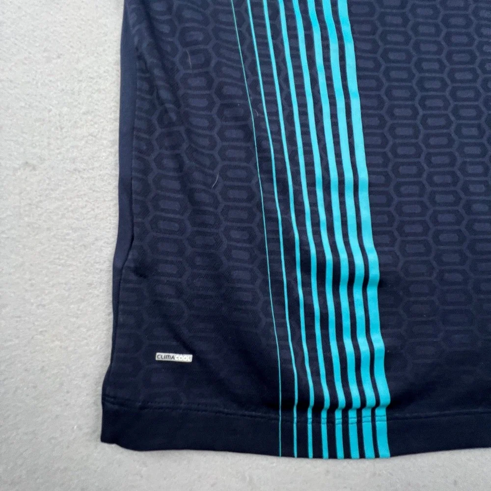 Adidas Polo Shirt Mens M Navy Blue Formotion Climacool Athletic Golf Sporty
